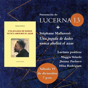 Realizarán presentación virtual de la revista Lucerna N° 13 y el libro “Una jugada de dados nunca abolirá el azar”