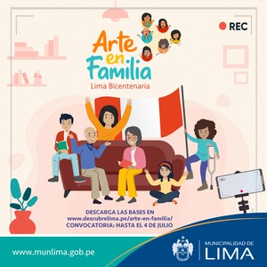 Municipalidad Metropolitana de Lima convoca a la ciudadanía a participar de “Arte en familia. Lima bicentenaria”