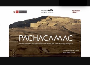 Presentan libro “Pachacamac: Levantamiento arquitectónico con drone del santuario arqueológico”