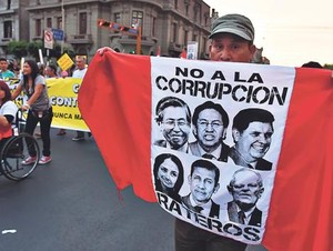 Marcha de la bronca en Perú