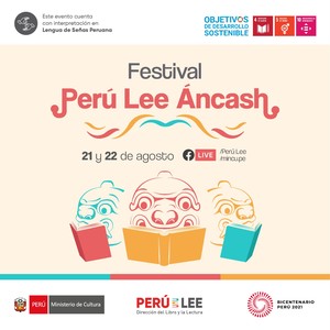 Ministerio de Cultura presentará Festival Perú Lee Áncash con más de 25 expositores de la región