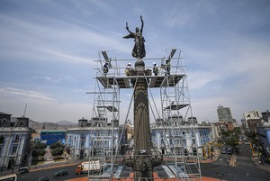 Inician estudios técnicos para restaurar histórico monumento al Dos de Mayo