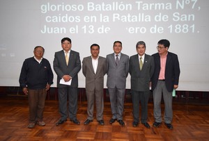 Junín: Rinden homenaje a los héroes tarmeños de la Batalla de San Juan y Miraflores en el Centro Cultural Fortunato Cárdenas