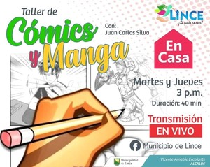 CLASES EN VIVO GRATIS -  TALLER DE COMICS Y MANGA por JUAN CARLOS SILVA BOCANEGRA