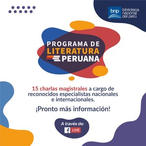 Biblioteca Nacional del Perú presentará programa virtual de Literatura Peruana