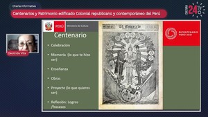 Centenarios y patrimonio edificado colonial, republicano y contemporáneo del Perú