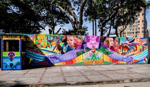 Inauguran mural en el frontis de la Embajada de Brasil en el Perú