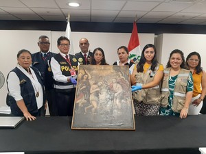 Ministerio de Cultura recupera pintura virreinal del siglo XVIII perteneciente al Patrimonio Cultural de la Nación
