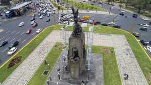 Inician estudios técnicos para restaurar monumento en homenaje a Miguel Grau