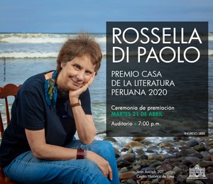 Rossella Di Paolo recibirá el Premio Casa de la Literatura Peruana 2020