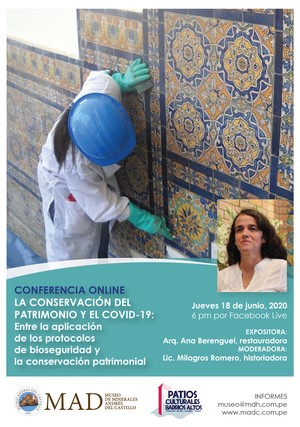 Museo Andrés del Castillo realizará conferencia online “La conservación del patrimonio y el COVID-19”