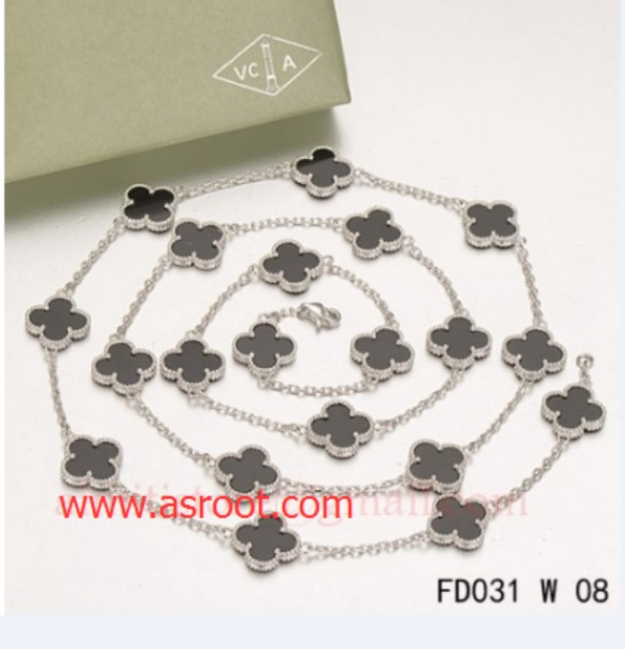 Super replica of Van Cleef & Arpels Alhambra full diamonds necklace (18k  gold)!!! Although all sellers claim their products are 1:1 or authentic  quality, but actually most of them are low-medium end.
